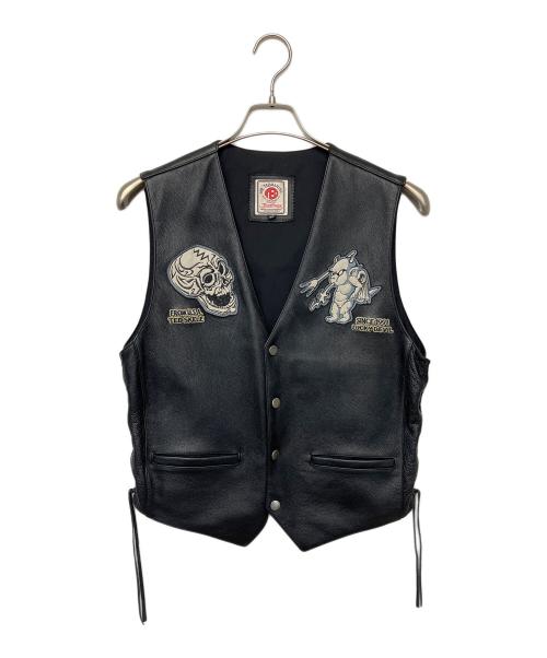 TEDMAN（テッドマン）TEDMAN (テッドマン) レザーベスト ブラック サイズ:40の古着・服飾アイテム