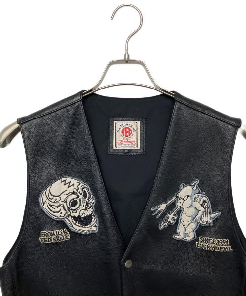 TEDMAN（テッドマン）TEDMAN (テッドマン) レザーベスト ブラック サイズ:40の古着・服飾アイテム