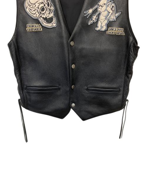 TEDMAN（テッドマン）TEDMAN (テッドマン) レザーベスト ブラック サイズ:40の古着・服飾アイテム
