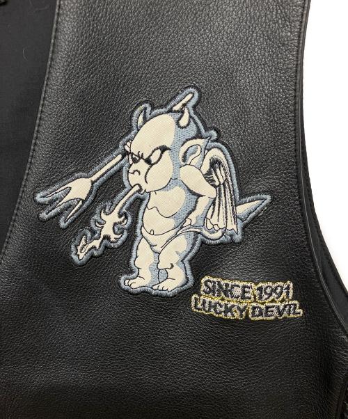 TEDMAN（テッドマン）TEDMAN (テッドマン) レザーベスト ブラック サイズ:40の古着・服飾アイテム