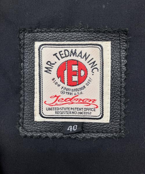 TEDMAN（テッドマン）TEDMAN (テッドマン) レザーベスト ブラック サイズ:40の古着・服飾アイテム