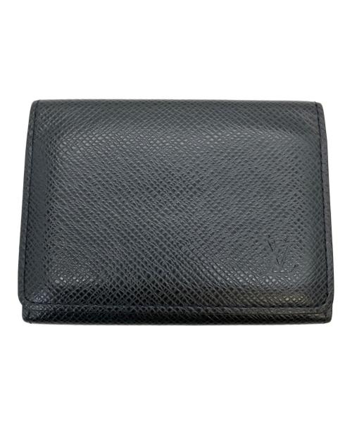 LOUIS VUITTON（ルイ ヴィトン）LOUIS VUITTON (ルイ ヴィトン) M64595　アンヴェロップ・カルト ドゥ ヴィジット NM　カードケース ブラックの古着・服飾アイテム