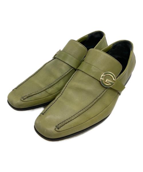 GUCCI（グッチ）GUCCI (グッチ) 138194 ローファー グリーン サイズ:25.5cmの古着・服飾アイテム