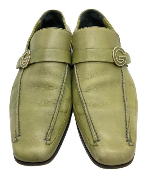 GUCCI（グッチ）GUCCI (グッチ) 138194 ローファー グリーン サイズ:25.5cmの古着・服飾アイテム