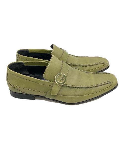 GUCCI（グッチ）GUCCI (グッチ) 138194 ローファー グリーン サイズ:25.5cmの古着・服飾アイテム