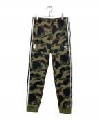 adidas×A BATHING APEアディダス×アベイシングエイプ）の古着「DP0187　BAPE TRACK PANT」｜オリーブ