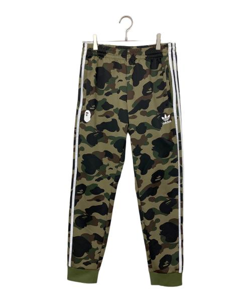adidas（アディダス）adidas (アディダス) A BATHING APE (アベイシングエイプ) DP0187　BAPE TRACK PANT オリーブ サイズ:Oの古着・服飾アイテム
