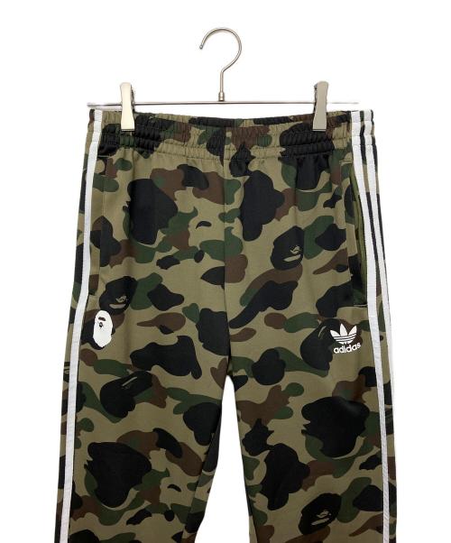 adidas（アディダス）adidas (アディダス) A BATHING APE (アベイシングエイプ) DP0187　BAPE TRACK PANT オリーブ サイズ:Oの古着・服飾アイテム