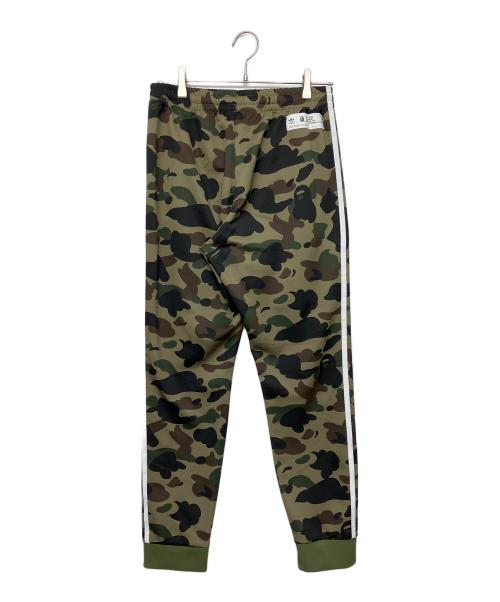 adidas（アディダス）adidas (アディダス) A BATHING APE (アベイシングエイプ) DP0187　BAPE TRACK PANT オリーブ サイズ:Oの古着・服飾アイテム