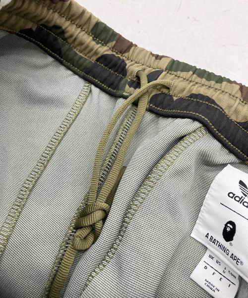 adidas（アディダス）adidas (アディダス) A BATHING APE (アベイシングエイプ) DP0187　BAPE TRACK PANT オリーブ サイズ:Oの古着・服飾アイテム