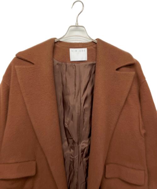 RIM.ARK（リムアーク）RIM.ARK (リムアーク) 460DAL30-0290　ウールコート ブラウン サイズ:38の古着・服飾アイテム