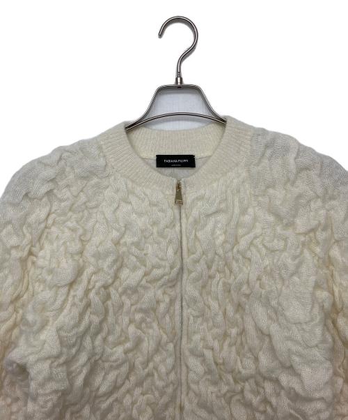 Fabiana Filippi（ファビアナフィリッピ）Fabiana Filippi (ファビアナフィリッピ) ニットジャケット ホワイト サイズ:XSの古着・服飾アイテム