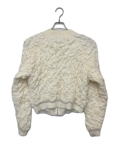 Fabiana Filippi（ファビアナフィリッピ）Fabiana Filippi (ファビアナフィリッピ) ニットジャケット ホワイト サイズ:XSの古着・服飾アイテム