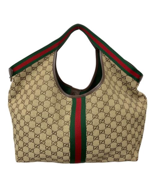 GUCCI（グッチ）GUCCI (グッチ) 853971 トートバッグ アイボリーの古着・服飾アイテム
