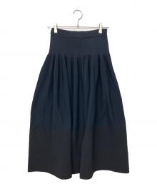 CFCL（シーエフシーエル）の古着「RIVULET SKIRT 6S　ニットスカート」｜ブラック