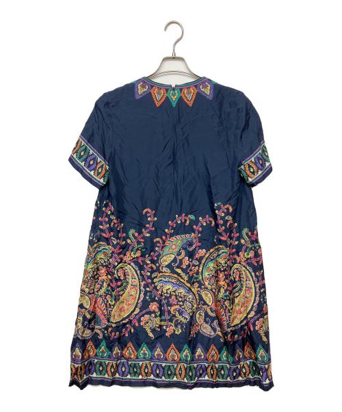 ETRO（エトロ）ETRO (エトロ) wrha0562　半袖ワンピース ネイビー サイズ:40 未使用品の古着・服飾アイテム