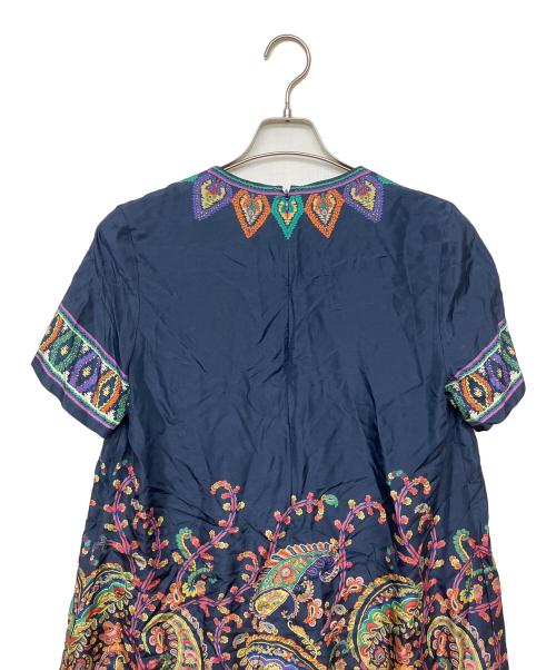 ETRO（エトロ）ETRO (エトロ) wrha0562　半袖ワンピース ネイビー サイズ:40 未使用品の古着・服飾アイテム