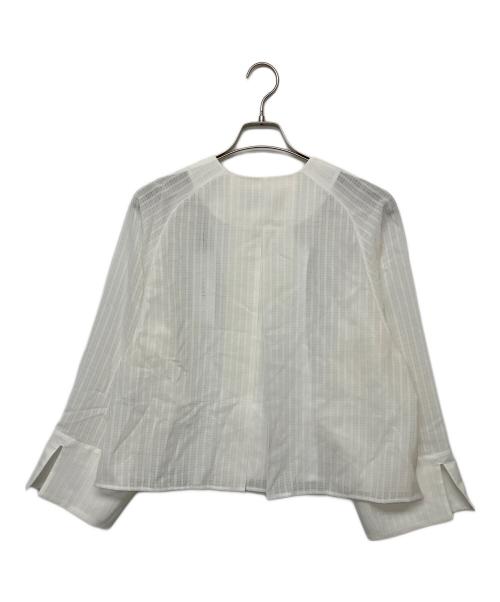 ADORE（アドーア）ADORE (アドーア) 531-6150541　ブリージーレノクロスJK ホワイト サイズ:M 未使用品の古着・服飾アイテム