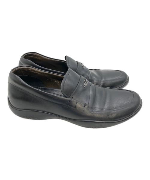 PRADA（プラダ）PRADA (プラダ) ローファー ブラック サイズ:５の古着・服飾アイテム