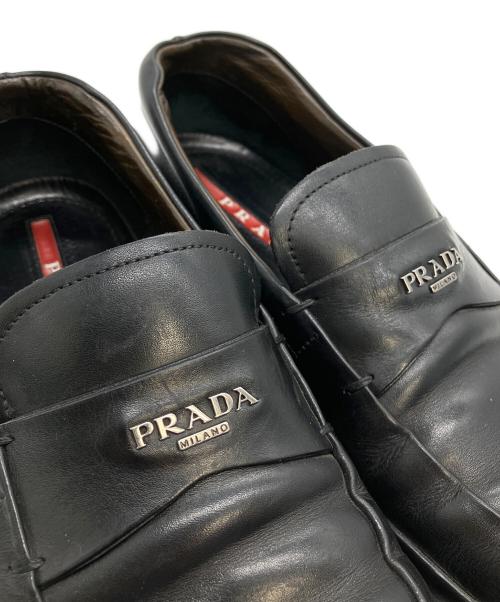 PRADA（プラダ）PRADA (プラダ) ローファー ブラック サイズ:５の古着・服飾アイテム