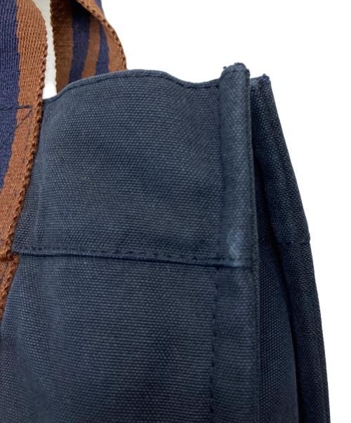 HERMES（エルメス）HERMES (エルメス) フールトゥPM　ハンドバッグ ネイビー×ブラウンの古着・服飾アイテム