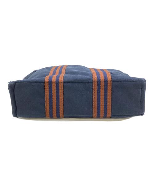 HERMES（エルメス）HERMES (エルメス) フールトゥPM　ハンドバッグ ネイビー×ブラウンの古着・服飾アイテム