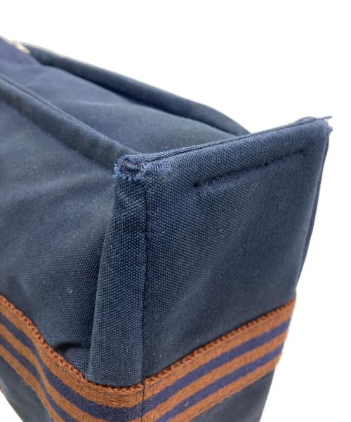 HERMES（エルメス）HERMES (エルメス) フールトゥPM　ハンドバッグ ネイビー×ブラウンの古着・服飾アイテム