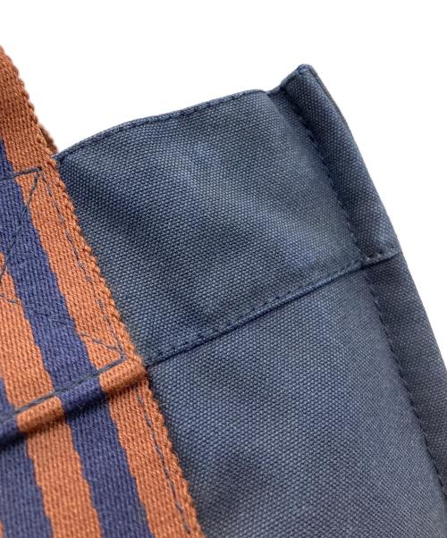 HERMES（エルメス）HERMES (エルメス) フールトゥPM　ハンドバッグ ネイビー×ブラウンの古着・服飾アイテム
