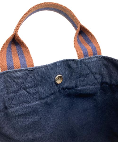 HERMES（エルメス）HERMES (エルメス) フールトゥPM　ハンドバッグ ネイビー×ブラウンの古着・服飾アイテム