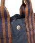 中古・古着 HERMES (エルメス) フールトゥPM　ハンドバッグ ネイビー×ブラウン：15000円