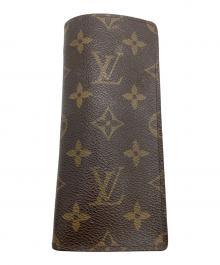 LOUIS VUITTON（ルイ ヴィトン）の古着「M62962 モノグラム エテュイ・リネット・サーンプル メガネケース」｜ブラウン