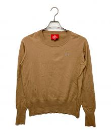 Vivienne Westwood（ヴィヴィアンウエストウッド）の古着「17-12-131001　薄手ニット」｜ブラウン