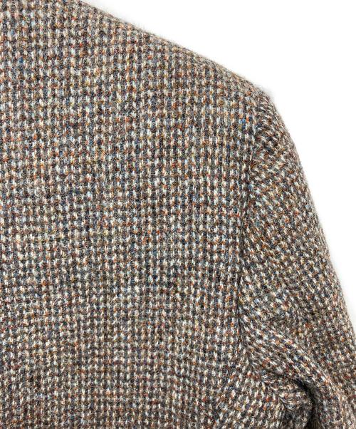 Harris Tweed（ハリスツイード）Harris Tweed (ハリスツイード) Yves Saint Laurent (イヴサンローラン) Harris Tweed×Yves Saint Laurent　ツイードジャケット ブラウン サイズ:Mの古着・服飾アイテム