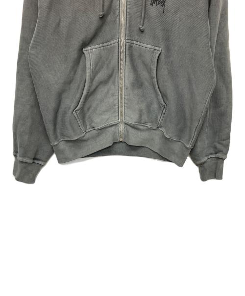 stussy（ステューシー）stussy (ステューシー) ジップパーカー グレー サイズ:Lの古着・服飾アイテム