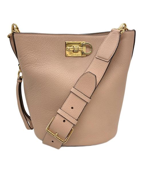 Salvatore Ferragamo（サルヴァトーレ フェラガモ）Salvatore Ferragamo (サルヴァトーレ フェラガモ) バケットバッグ ピンクの古着・服飾アイテム