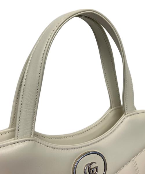 GUCCI（グッチ）GUCCI (グッチ) 745918 ハンドバッグ ホワイトの古着・服飾アイテム