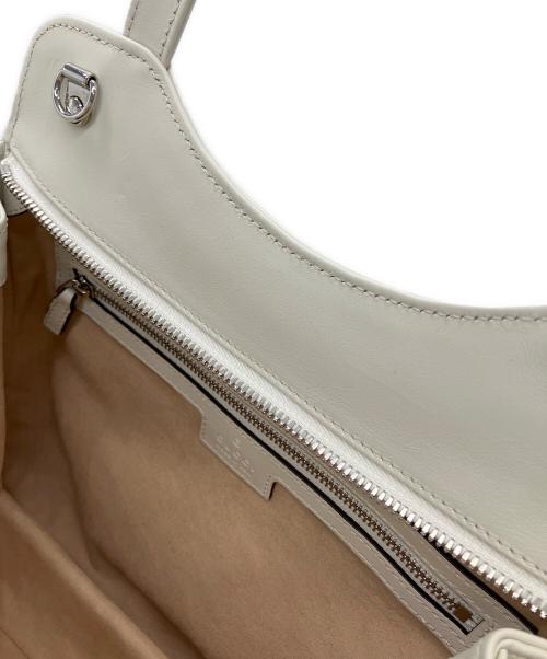 GUCCI（グッチ）GUCCI (グッチ) 745918 ハンドバッグ ホワイトの古着・服飾アイテム