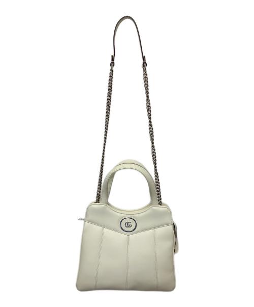 GUCCI（グッチ）GUCCI (グッチ) 745918 ハンドバッグ ホワイトの古着・服飾アイテム