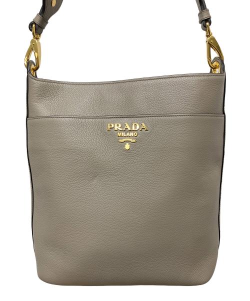 PRADA（プラダ）PRADA (プラダ) 1BE066 ショルダーバッグ アイボリーの古着・服飾アイテム