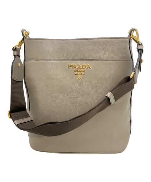 PRADA（プラダ）PRADA (プラダ) 1BE066 ショルダーバッグ アイボリーの古着・服飾アイテム