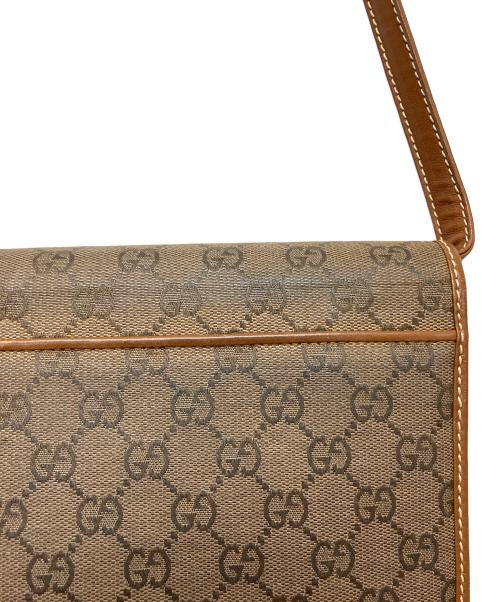 GUCCI（グッチ）GUCCI (グッチ) GG ショルダーバッグ ブラウンの古着・服飾アイテム