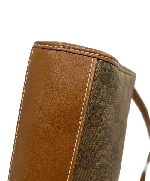 GUCCI（グッチ）GUCCI (グッチ) GG ショルダーバッグ ブラウンの古着・服飾アイテム
