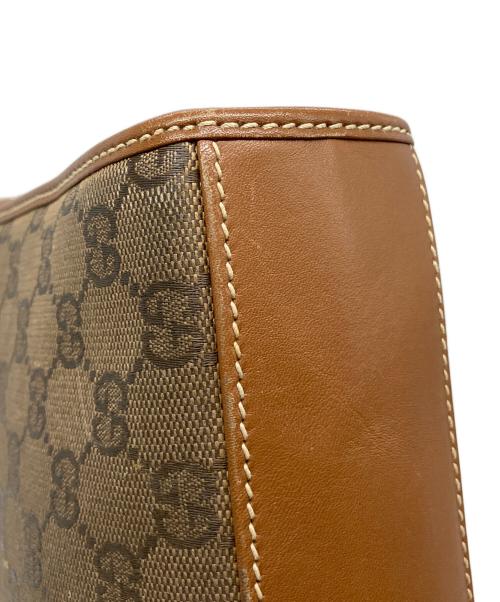 GUCCI（グッチ）GUCCI (グッチ) GG ショルダーバッグ ブラウンの古着・服飾アイテム