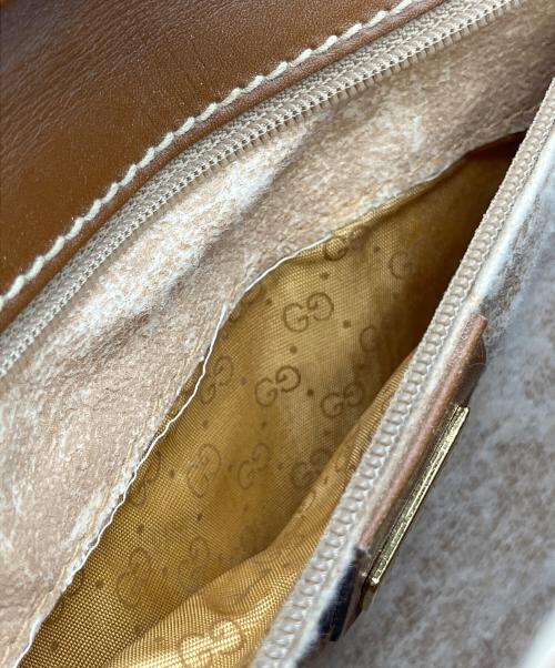 GUCCI（グッチ）GUCCI (グッチ) GG ショルダーバッグ ブラウンの古着・服飾アイテム