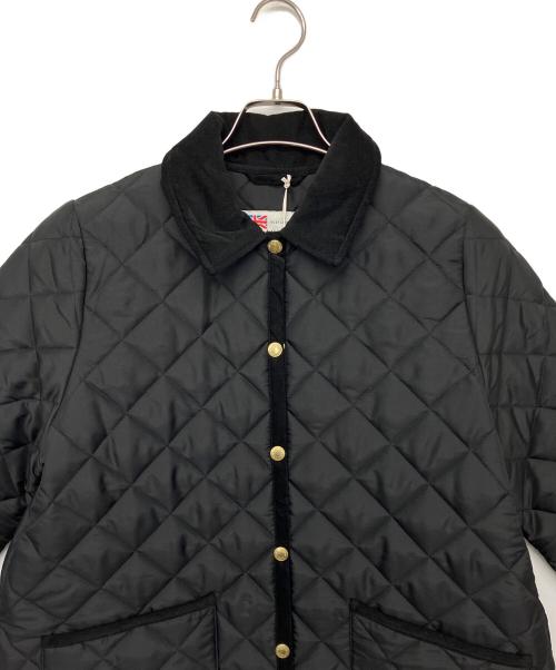 Traditional Weatherwear（トラディショナルウェザーウェア）Traditional Weatherwear (トラディショナルウェザーウェア) WAVERLY A-LINE LONG　キルティングコート ブラック サイズ:34 未使用品の古着・服飾アイテム