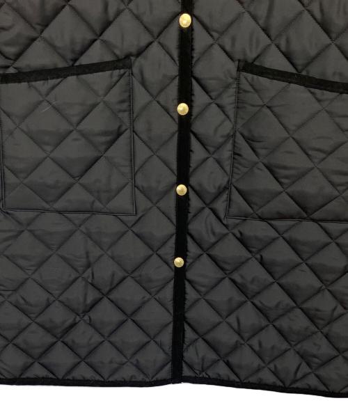 Traditional Weatherwear（トラディショナルウェザーウェア）Traditional Weatherwear (トラディショナルウェザーウェア) WAVERLY A-LINE LONG　キルティングコート ブラック サイズ:34 未使用品の古着・服飾アイテム