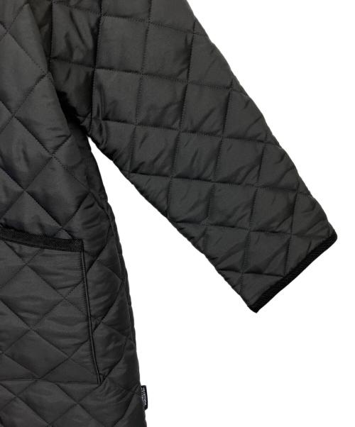 Traditional Weatherwear（トラディショナルウェザーウェア）Traditional Weatherwear (トラディショナルウェザーウェア) WAVERLY A-LINE LONG　キルティングコート ブラック サイズ:34 未使用品の古着・服飾アイテム