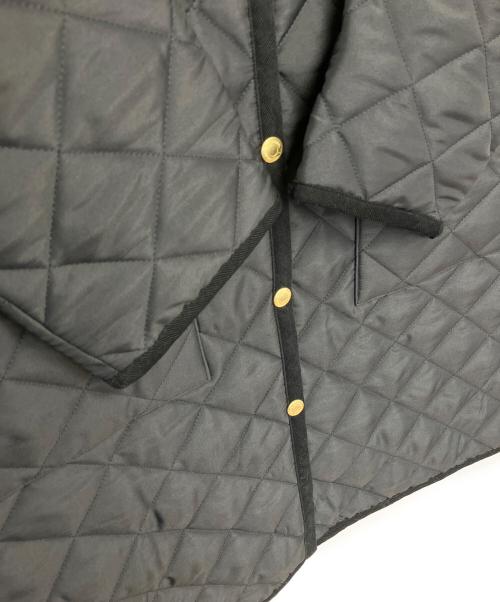 Traditional Weatherwear（トラディショナルウェザーウェア）Traditional Weatherwear (トラディショナルウェザーウェア) WAVERLY A-LINE LONG　キルティングコート ブラック サイズ:34 未使用品の古着・服飾アイテム