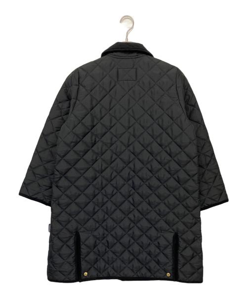 Traditional Weatherwear（トラディショナルウェザーウェア）Traditional Weatherwear (トラディショナルウェザーウェア) WAVERLY A-LINE LONG　キルティングコート ブラック サイズ:34 未使用品の古着・服飾アイテム