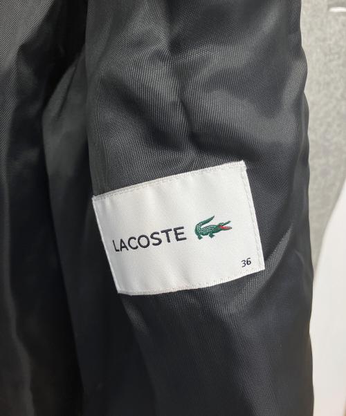 LACOSTE（ラコステ）LACOSTE (ラコステ) BF8411　ショートオーバーサイズウールブレンドPコート グレー サイズ:36 未使用品の古着・服飾アイテム